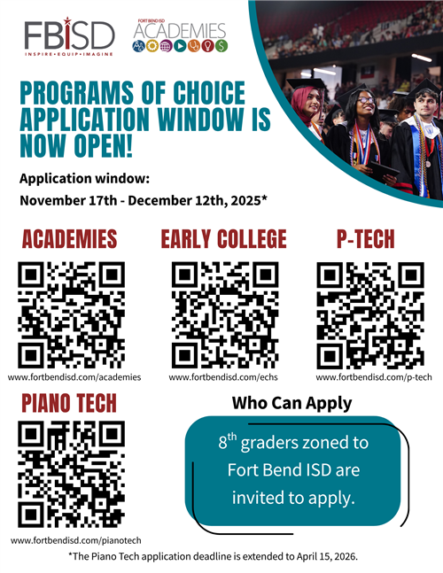  Programs of Choice Application Window is Now Open!